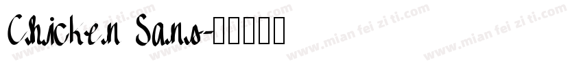 Chicken Sans字体转换